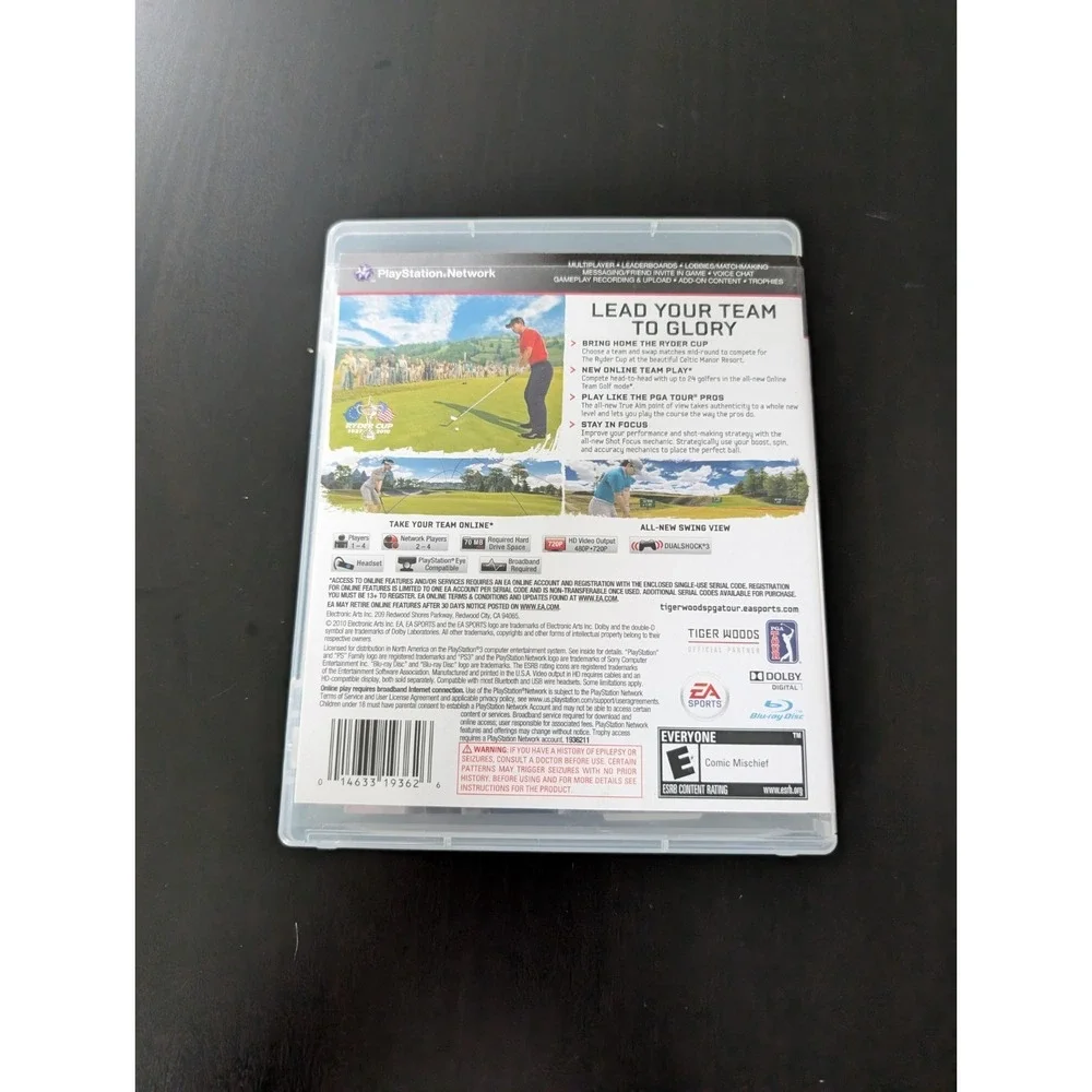 Tiger‎ Woods PGA Tour 11 (Sony PlayStation 3, PS3) Golf Complete w/Manual CIB
